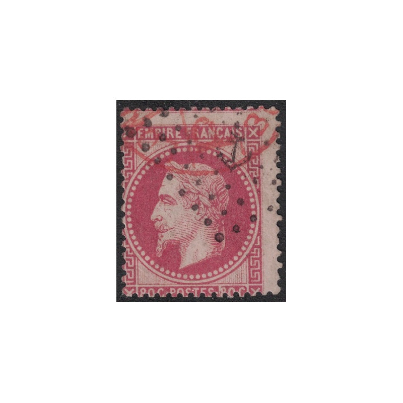 No032 - EMPIRE 80c ROSE - OBLITERATION ANCRE + CACHET ROUGE ETRANGER.