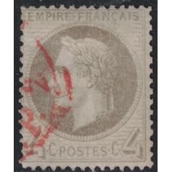 No027 - EMPIRE - 4c - OBLITERATION CACHET ROUGE DES IMPRIMES.