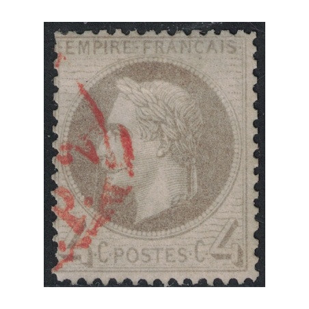 No027 - EMPIRE - 4c - OBLITERATION CACHET ROUGE DES IMPRIMES.