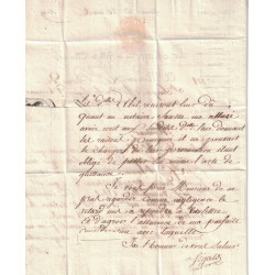 MONACO - 85 MONACO - LETTRE ENTETE DE LA MAIRIE DE MONACO LE 20 MARS 1809.