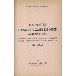 ALPES-MARITIMES - LES MARQUES POSTALES ET OBLITERATIONS COMTE DE NICE - LES CAVALLINI OU CAVALOTTI - H.DELRIEU - 1937 ET 1946.