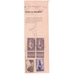 DAHOMEY - FORMULAIRE DE GARDE D'UN COLIS - EXTRAIT DU REGLEMENT - BEL AFFRANCHISSEMENT 4F20.