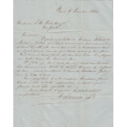 PARIS - EMPIRE - N°24x2 - LETTRE PAR VAPEUR VIA LIVERPOOL POUR NEW-YORK LE 9 OCTOBRE 1864.