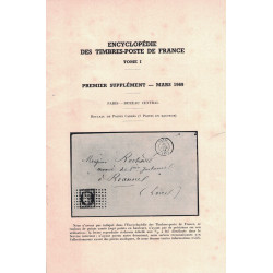 ENCYCLOPEDIE DES TIMBRES-POSTE DE FRANCE TOME I EN 2 VOLUMES - ACADEMIE DE PHILATHELIE - 1968.