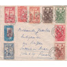 COTE DES SOMALIS - KOBE A MARSEILLE N°5 - RARE LETTRE BATEAU AVION SUR SOMALIS.