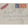 TYPE PAIX - LA REUNION A MARSEILLE N°3 - LETTRE BATEAU AVION.