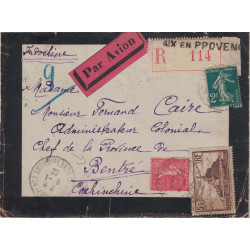 SEMEUSE - DESTINATION BENTRE - COCHINCHINE - LETTRE D'AIX EN PROVENCE LE 6-1-1932.