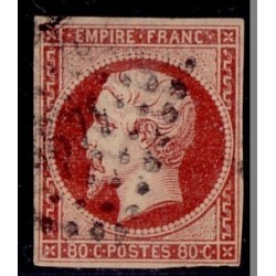 No017A - 80c EMPIRE CARMIN FONCE - OBLITERATION PC.