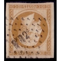 No013A - 10c BISTRE - OBLITERATION LOSANGE AMBULANT BxB2o.
