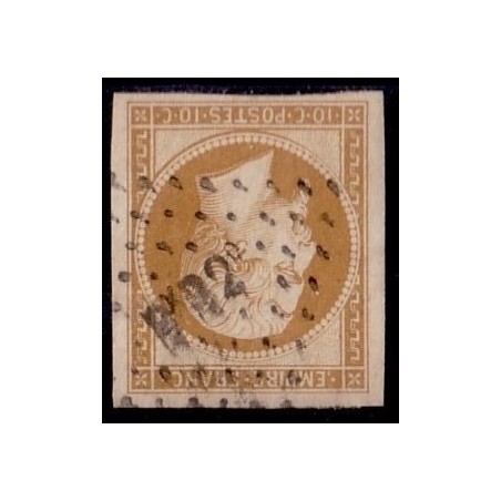 No013A - 10c BISTRE - OBLITERATION LOSANGE AMBULANT BxB2o.