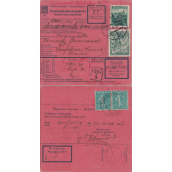 SEMEUSE - MANDAT POSTE INTERNATIONAL TCHECOSLOVAQUIE - LE 30-3-1938 - AVEC TIMBRE DU BUREAU PAYEUR - CONFOLENS - CAHARENTE.
