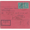 SEMEUSE - MANDAT POSTE INTERNATIONAL TCHECOSLOVAQUIE - LE 30-3-1938 - AVEC TIMBRE DU BUREAU PAYEUR - CONFOLENS - CAHARENTE.