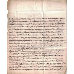 MONACO - GRIFFE MANUSCRITE - LETTRE POUR L'AVOCAT AU PARLEMENT CHEZ S.A.S. MONSEIGNEUR LE PRINCE DE MONAC.O
