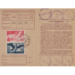 COTE D'OR - CHATILLON/SEINE - PA 18 ET 19 SUR CARTE D'ABONNEMENT AUX TIMBRES POSTES.