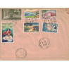 POLYNESIE - PAPEETE - ILE TAHITI - AFFRANCHISSEMENT RECOMMANDE EXCEPTIONNEL POUR LA FRANCE - LE 28-10-1965.