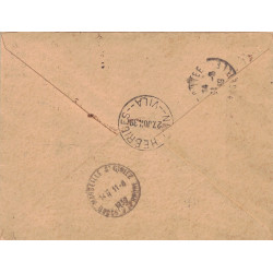 WALLIS ET FUTUNA - CACHET PROTECTORAT FRANCAIS - WALLIS - LETTRE RECOMMANDEE POUR LA FRANCE.