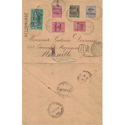 WALLIS ET FUTUNA - CACHET PROTECTORAT FRANCAIS - WALLIS - LETTRE RECOMMANDEE POUR LA FRANCE.