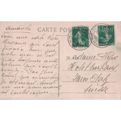 SEMEUSE - ANNULATION CACHET SUISSE ZURICH-GENEVE-ZURICH - 26-3-1913.