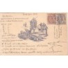 SYRIE - ALEXANDRETTE - CACHET BLEU DU 22-6-1904 SUR TYPE BLANC LEVANT-RARE.