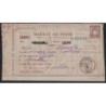 SAGE - MANDAT POSTE - GRENOBLE - ISERE - 9 JUILLET 1895 - AVEC RECEPISSE - SIGNATURE BAUDOT.