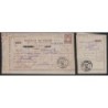 SAGE - MANDAT POSTE - GRENOBLE - ISERE - 9 JUILLET 1895 - AVEC RECEPISSE - SIGNATURE BAUDOT.