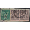 No075+97 PAIRE - TRIPOLIE - BARBARIE - SAGE - FRAGMENT DE LETTRE - 12 AVRIL 1896.