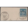 No090 - BIZERTE - TUNISIE - CACHET A DATE - 18-3-1889 - FRAGMENT DE LETTRE..
