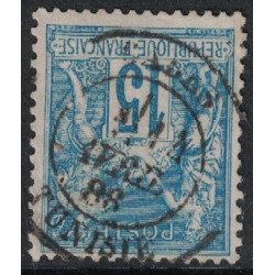 No090 - GABES - TUNISIE - CACHET A DATE T17 - SAGE -  11 AVRIL 1888.