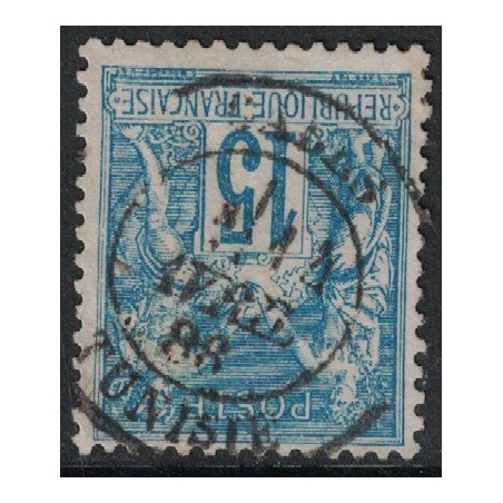 No090 - GABES - TUNISIE - CACHET A DATE T17 - SAGE -  11 AVRIL 1888.
