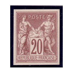 No067b - 20c SAGE EMISSION DES REGENTS SANS TEINTE DE FOND.