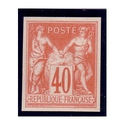 No094c - 40c SAGE EMISSION DES REGENTS SANS TEINTE DE FOND