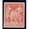 No094c - 40c SAGE EMISSION DES REGENTS SANS TEINTE DE FOND