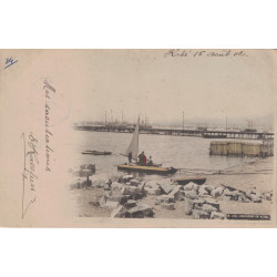 JAPON - CARTE POSTALE POUR LA FRANCE - CACHET PAQUEBOT - LIGNE N PAQ.FR.N°6 - LE 13-8-1902