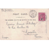 CEYLAN - CARTE POSTALE POUR LA FRANCE - CACHET PAQUEBOT - LIGNE T PAQ.FR.N°6 - LE 4-4-1903 - RARE.