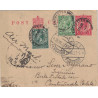 GRANDE BRETAGNE - MANCHESTER - CARTE POSTALE AERIENNE POUR CONSTANTINOPLE GALATA - TURQUIE.