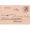 LEVANT ALLEMAND - JERUSALEM -DEUTSCHE POST - ENTIER GERMANIA SURCHARGE 10 CENTIMES.
