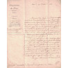 ADMINISTRATION DES POSTES - LETTRE EN FRANCHISE AVEC RARE CACHET DE VERIFICATION - SIGNATURE DU MINISTRE.