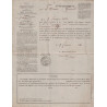 ADMINISTRATION DES POSTES - AVERTISSEMENT AU MAIRE DE ST AUBIN D'AUBIGNE - POUR NON PAYEMENT D'UNE DEPECHE D'ORLEANSVILLE