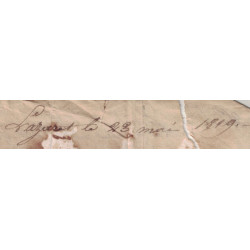 MARSEILLE - LAZARET D'ARENC - LETTRE DU LAZARET LE  23-5-1819.