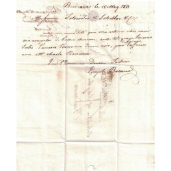 GIRONDE - PETITE . POSTE BORDEAUX - DU 15 MAI 1811 - AVEC TEXTE..