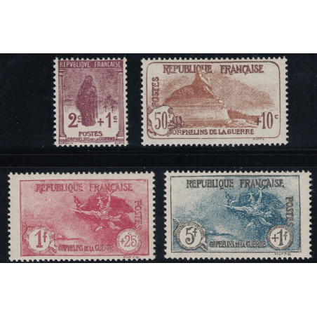 No0229 A 0232 - 3ème SERIE COMPLETE DES ORPHELINS - COTE 630€.