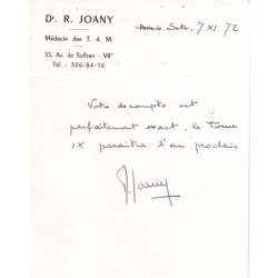 JOANY Robert-SIEGE No25 A L'ACADEMIE DE PHILATELIE