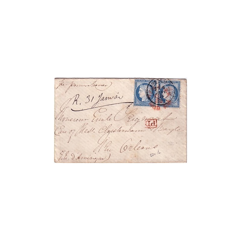 GIRONDE-No60 PAIRE POUR LA NOUVELLE ORLEANS 4-1-1876.