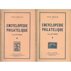 ENCYCLOPEDIE PHILATELIQUE ILLUSTREE - ENSEMBLE DE 11 OUVRAGES RAREMENT PROPOSE - PAUL ROULLE - 1958-1963.
