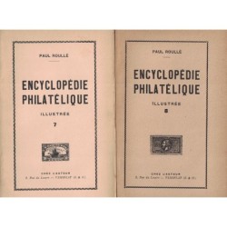 ENCYCLOPEDIE PHILATELIQUE ILLUSTREE - ENSEMBLE DE 11 OUVRAGES RAREMENT PROPOSE - PAUL ROULLE - 1958-1963.