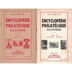 ENCYCLOPEDIE PHILATELIQUE ILLUSTREE - ENSEMBLE DE 11 OUVRAGES RAREMENT PROPOSE - PAUL ROULLE - 1958-1963.