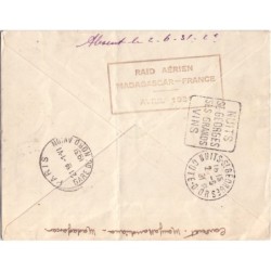 MADAGASCAR - RAID AERIEN TANANARIVE PARIS AVRIL 1931.