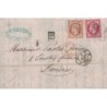 BOUCHES DU RHONE - MARSEILLE - EMPIRE No16 ET 17B SUR LETTRE AVEC TEXTE POUR LONDRES LE 3-11-1862.