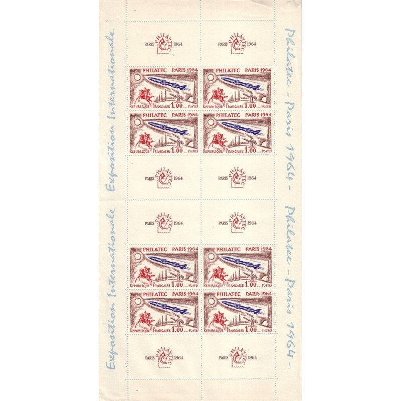 BLOC FEUILLET No0006 - EXPOSITION INTERNATIONALE PHILATEC 1964.
