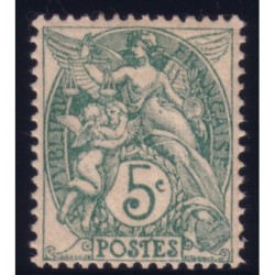 No0111 - TYPE BLANC 5c VERT...